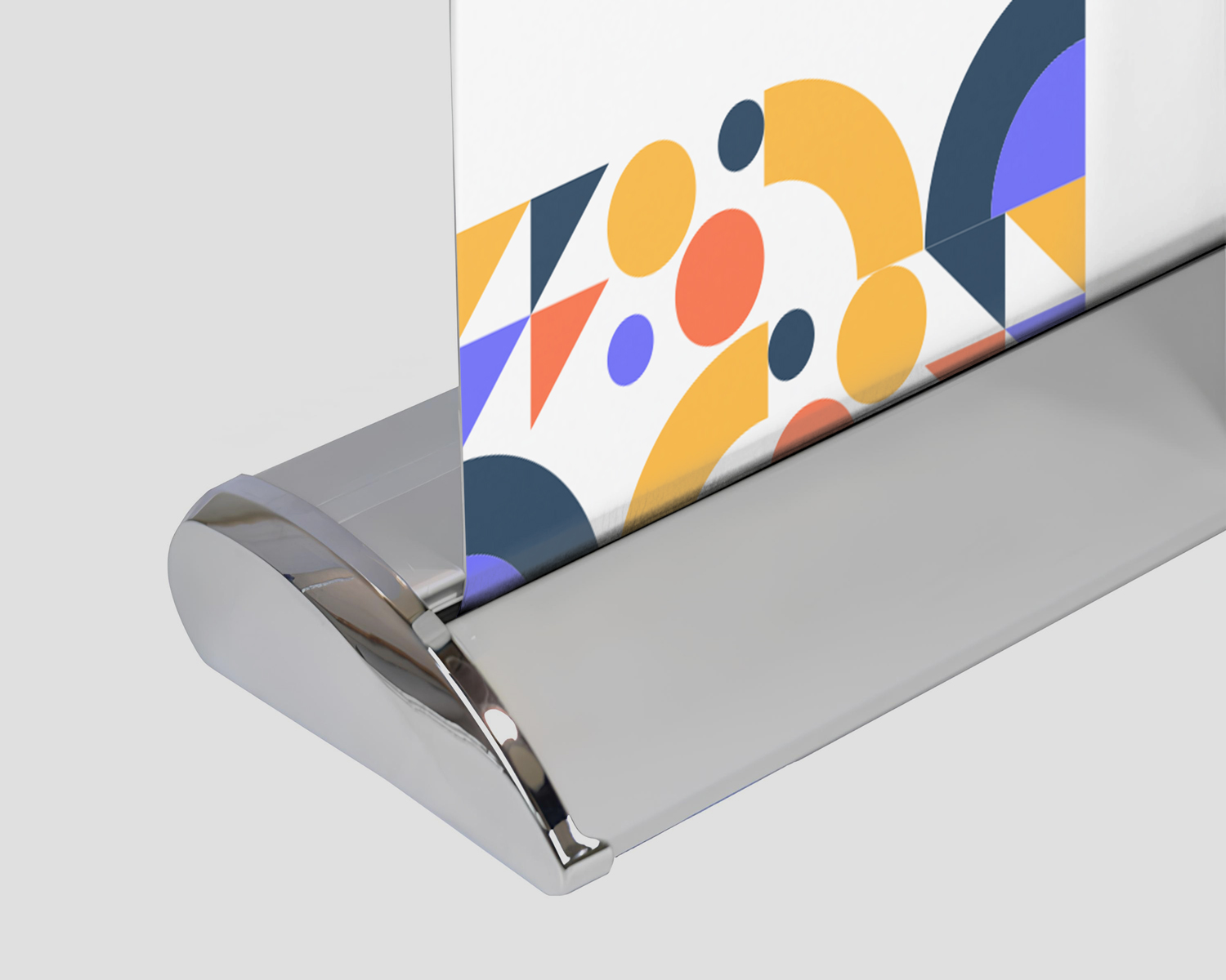 Deluxe Retractable Banner Base deluxe-retractable-banner-base-aluminum-base-front-side-view