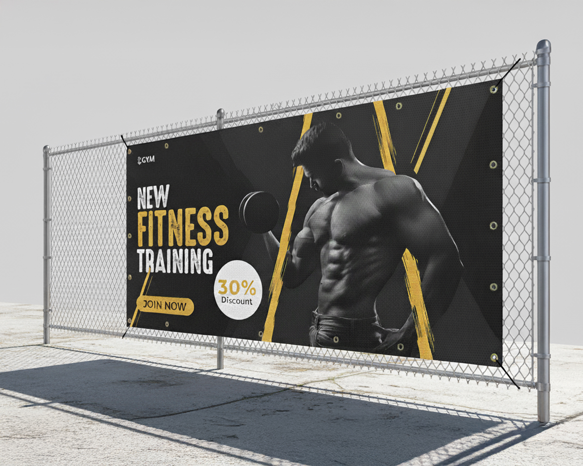 standing-gym-mesh-fence-banner-outdoor-application