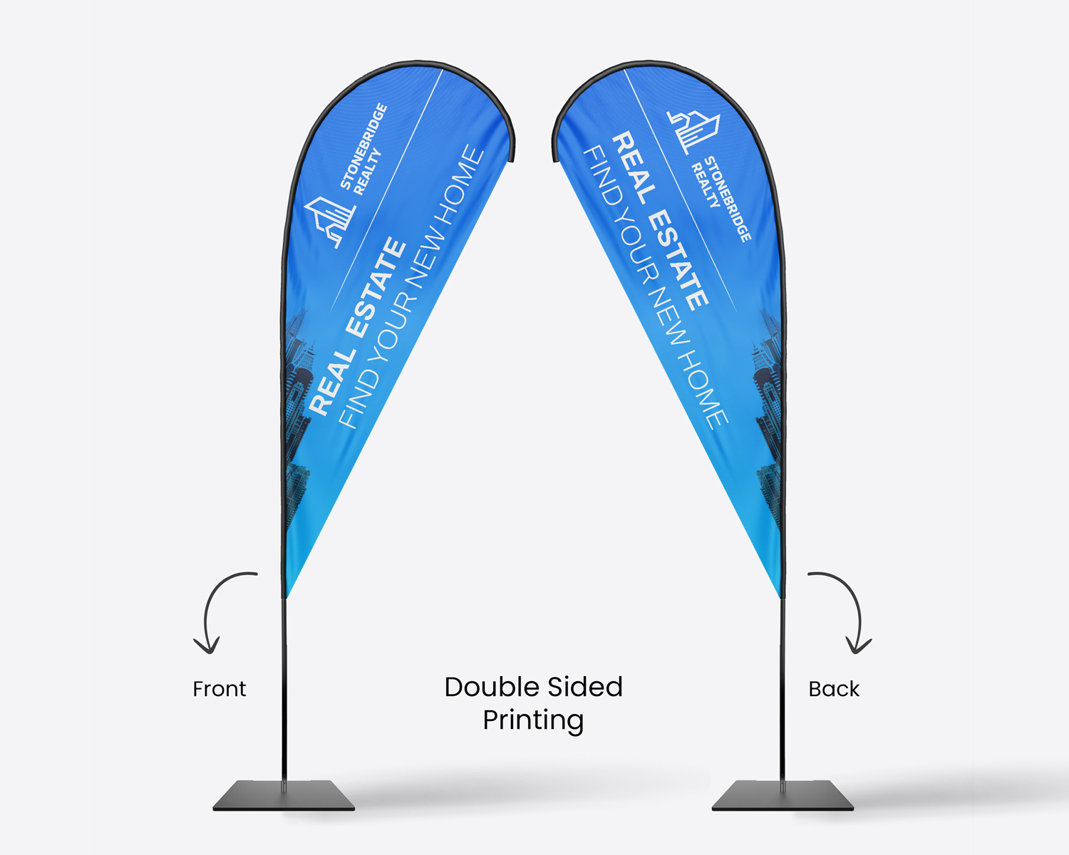 Double-Sided Printing Teardrop Flag double-sided-printing-teardrop-flag-back-front-view-classic-design