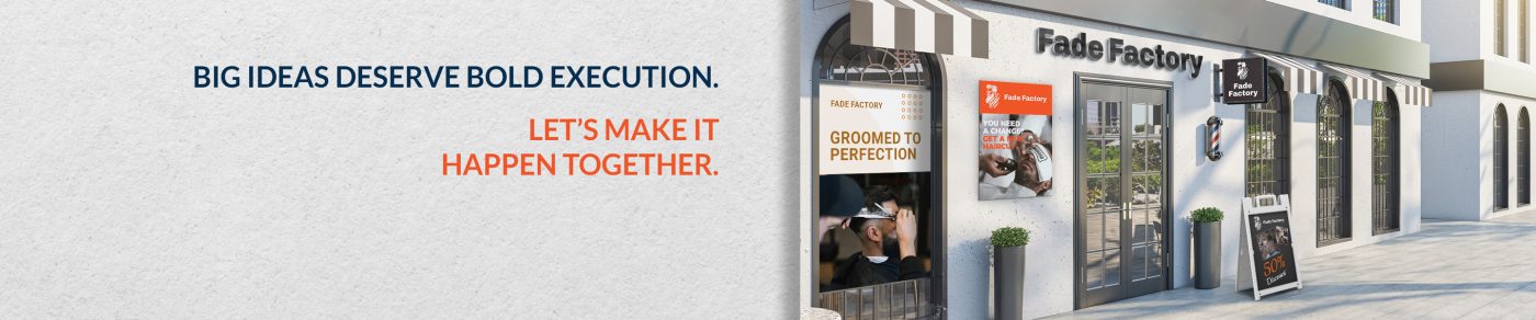 Custom signs and printing services — storefront signage by Sketch Signs