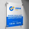 acrylic-signs-for-office-space Standoff Acrylic Wall Signs