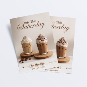 saturday-promo-flyers-custom-design-coffeeshop-advertising