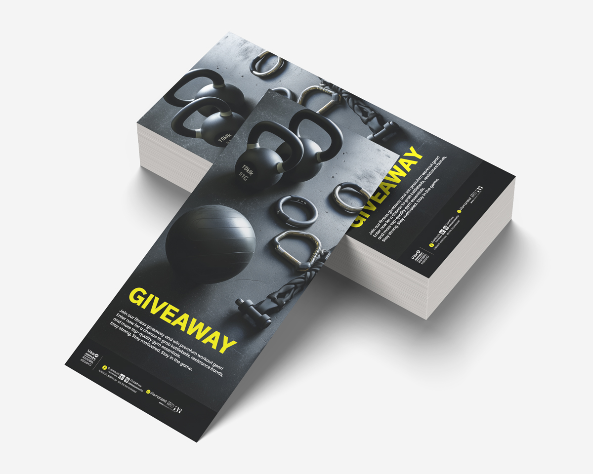 laminated-rack-card-gym-announcement-premium-look