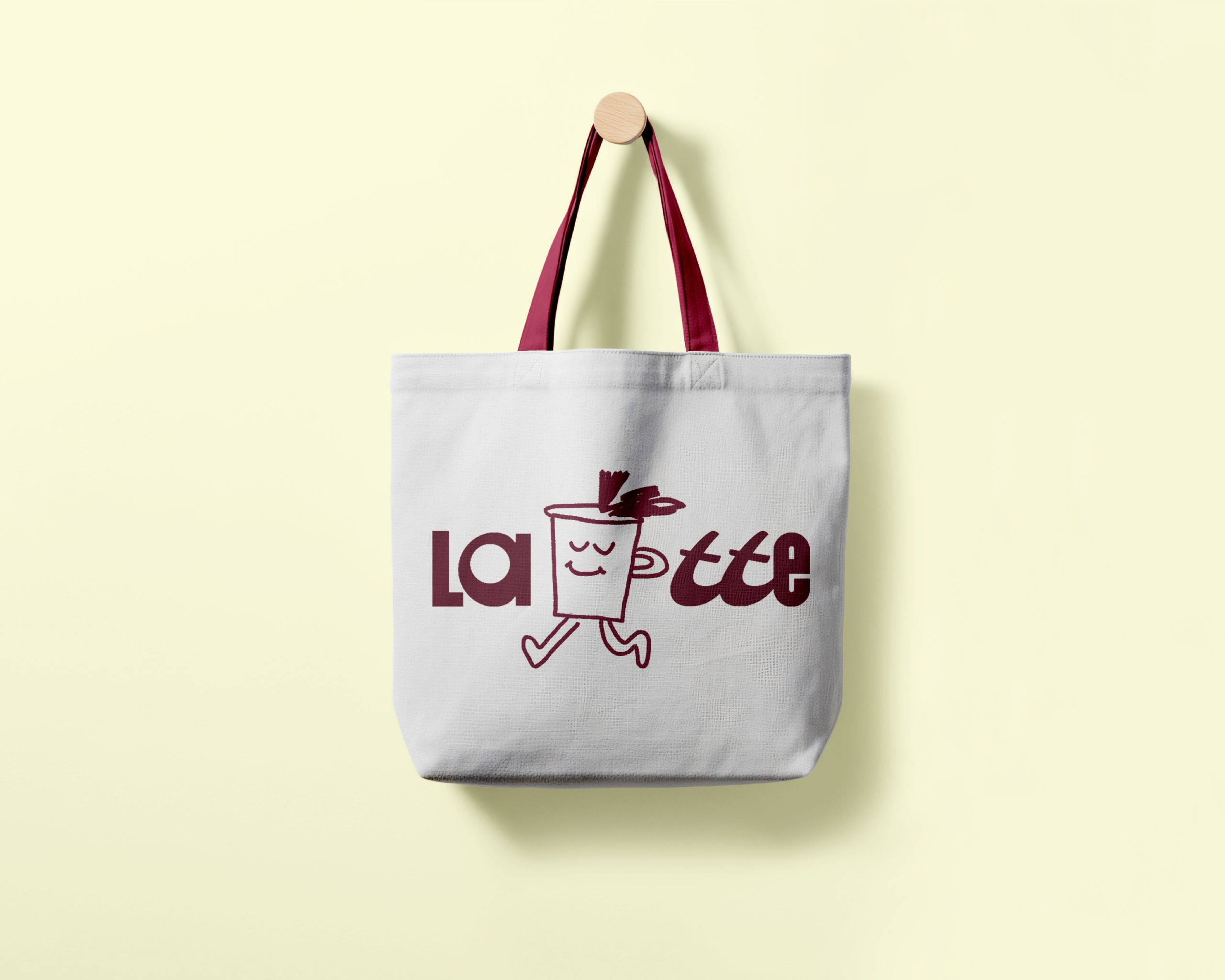 White non-woven tote bag with custom branding