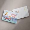 Custom printed postcard featuring a wonderful holiday illustration and design