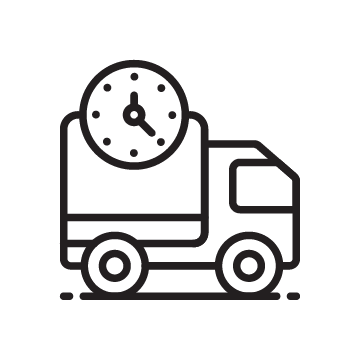 on-time-product-delivery-premium-services-icon