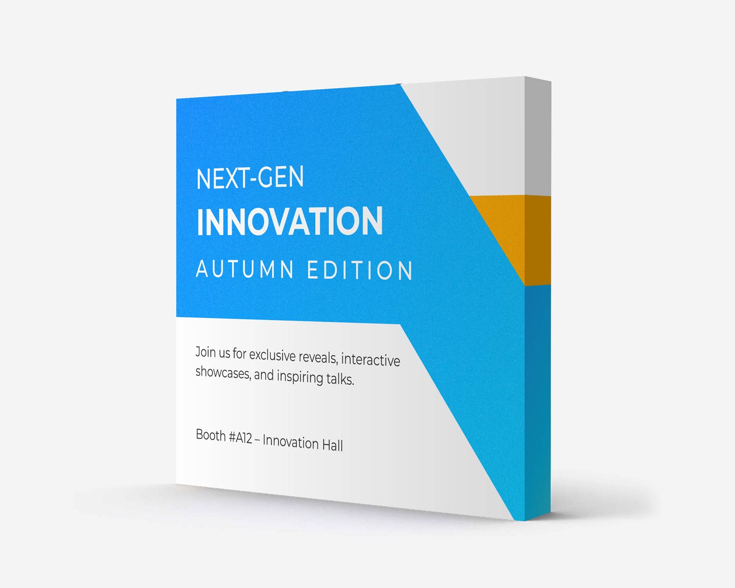 Pop up display stand with custom printed event branding